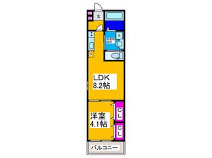 ALEGRIA南市岡の物件間取画像